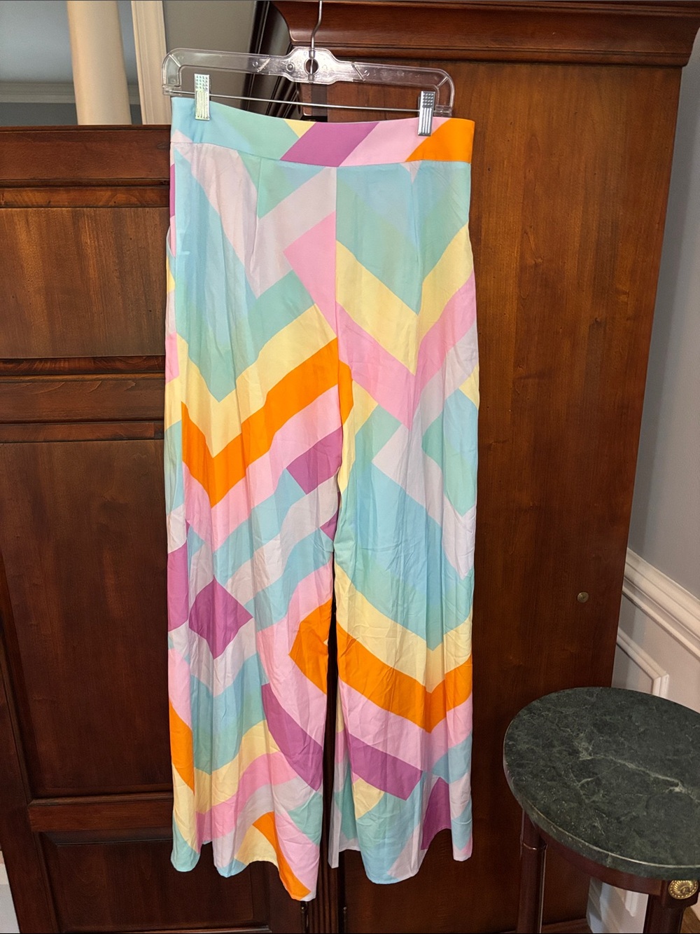 SHEIN Vcay Geo Pattern Flowy Pants - Picture 4 of 8